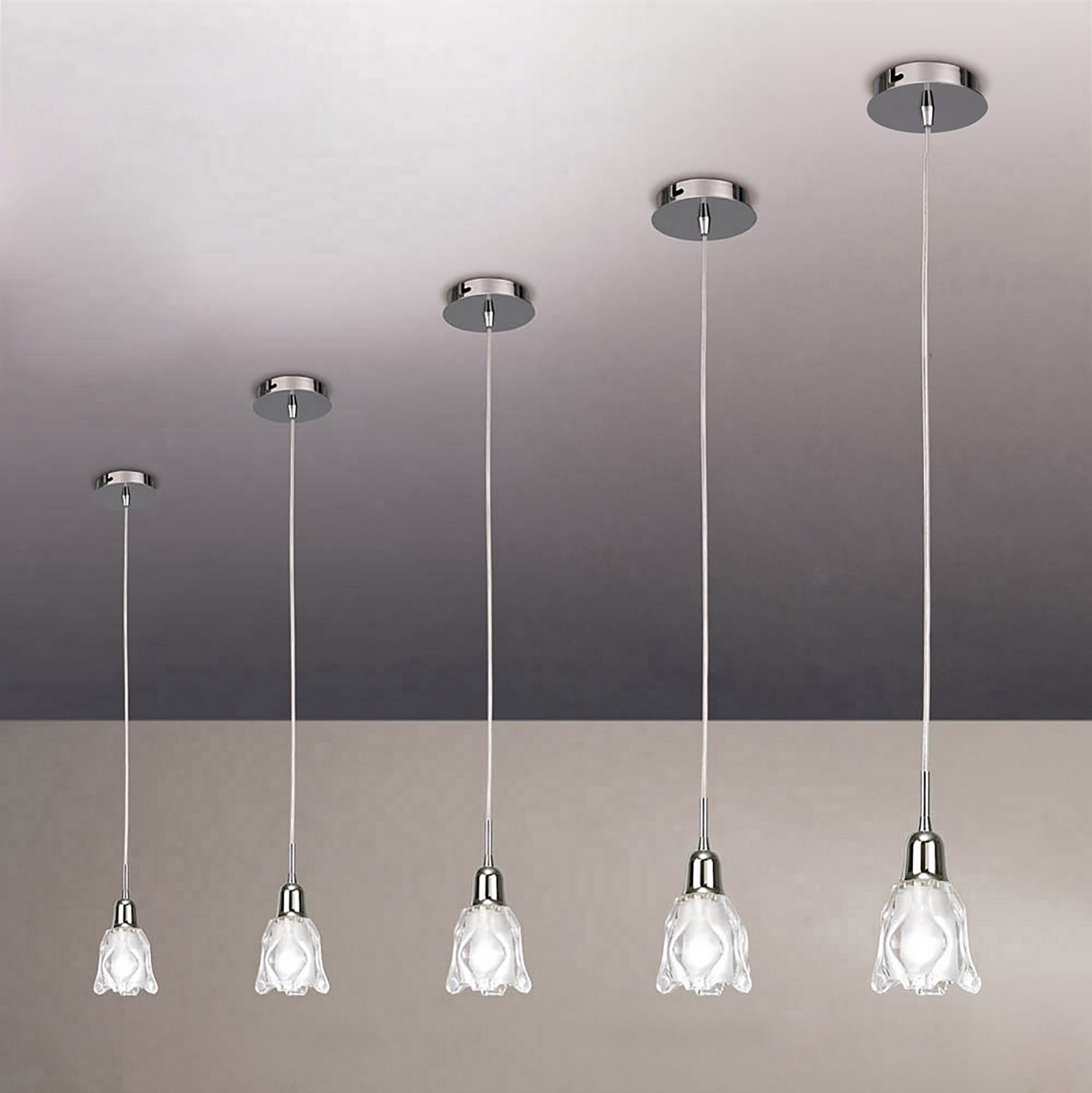 Amel Polished Chrome Ceiling Lights Mantra Single Pendant